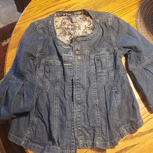 Jean jacket flare arms